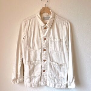 Everlane the denim chore coat in Bone size xs